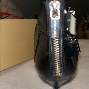 Black Michael Kors buckle kitten heels size 7.5